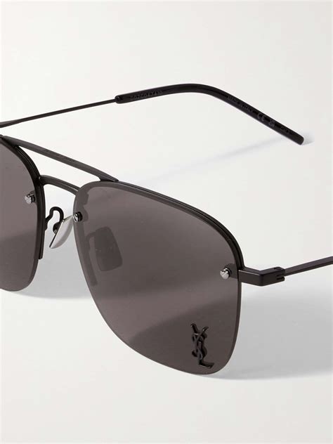 saint laurent eyewear aviators sunglasses